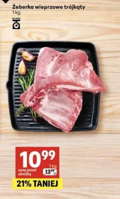 Żeberka wieprzowe trójkąty