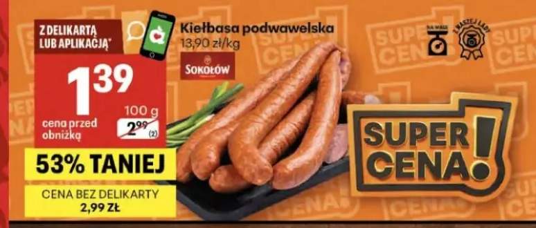 Kiełbasa podwawelska Sokołów
