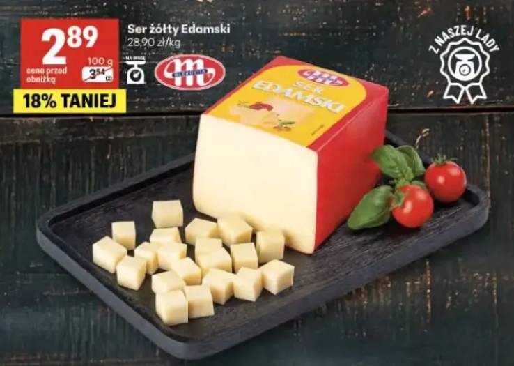 Ser żółty Edamski Mlekovita