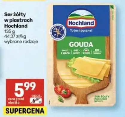 Ser żółty w plastrach Hochland Gouda