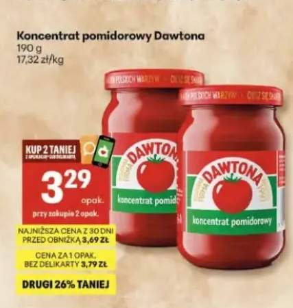 Koncentrat pomidorowy Dawtona