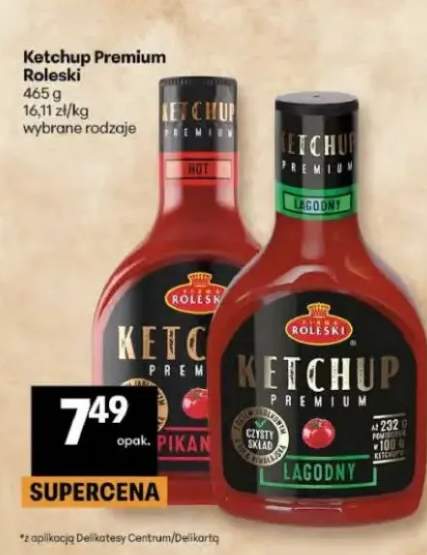 Ketchup Premium Łagodny Roleski