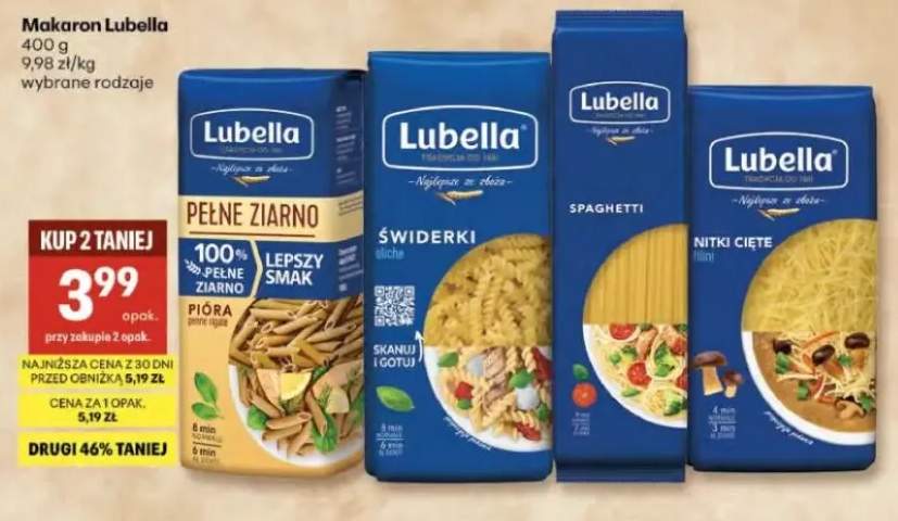 Makaron Lubella Pełne Ziarno Pióra