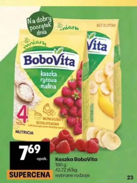 Kaszka ryżowa BoboVita malina