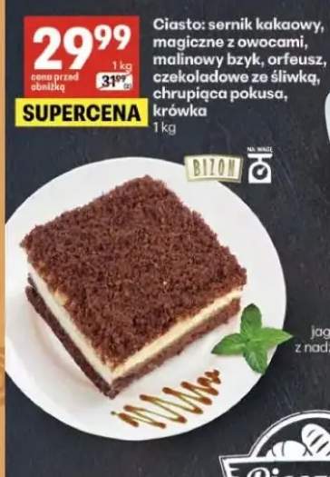 Ciasto sernik kakaowy Bizon