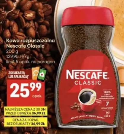 Kawa rozpuszczalna Nescafe Classic