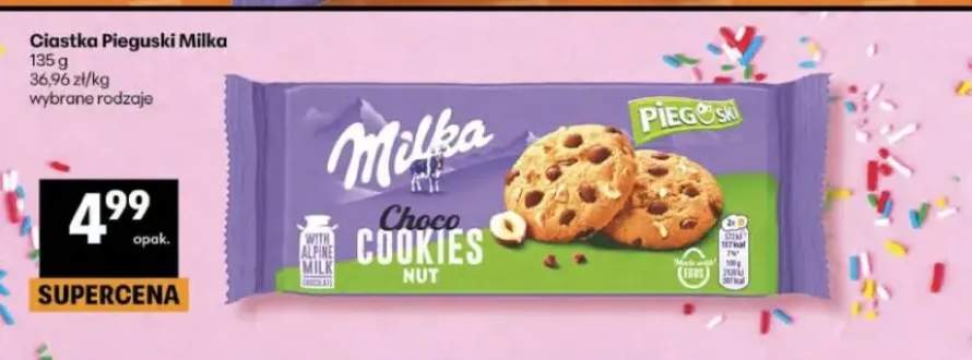 Ciastka Pieguski Milka Choco Cookies Nut