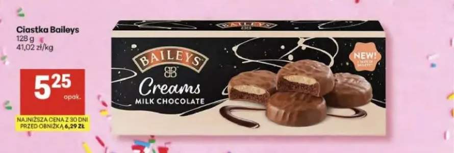 Ciastka Baileys Creams Milk Chocolate