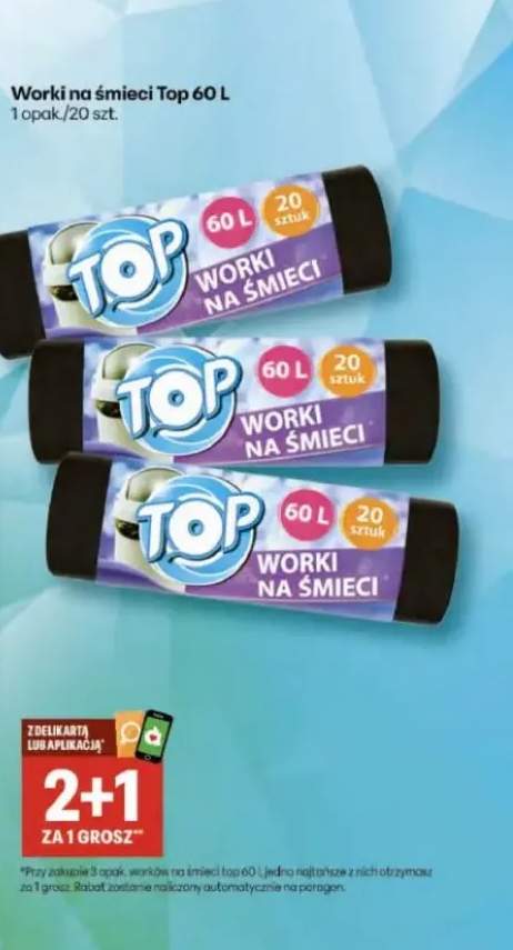 Worki na śmieci Top 60l