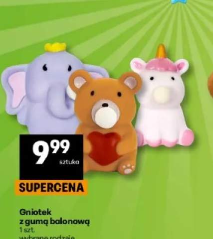 Gniotek z gumą balonową