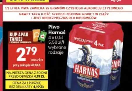 Piwo Harnaś 4-pak 0,5l