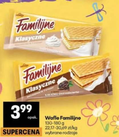 Wafle Familijne Klasyczne śmietankowe