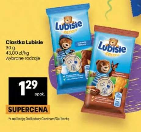 Ciastka Lubisie nadzienie mleczne