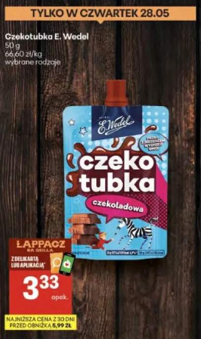 Czekotubka czekoladowa E. Wedel