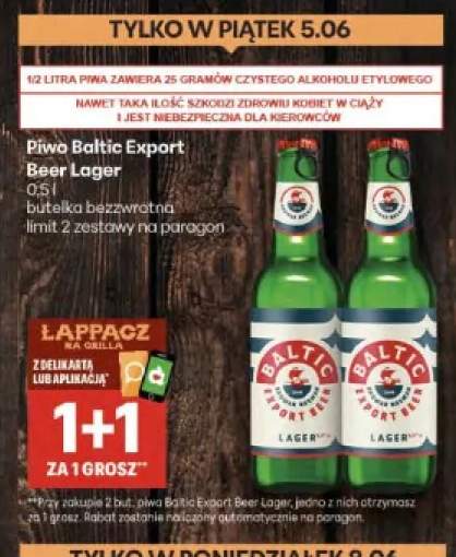 Piwo Baltic Export Beer Lager butelka bezzwrotna