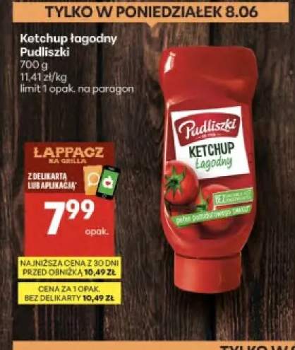 Ketchup łagodny Pudliszki