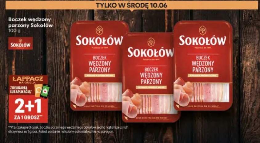 Boczek wędzony parzony Sokołów