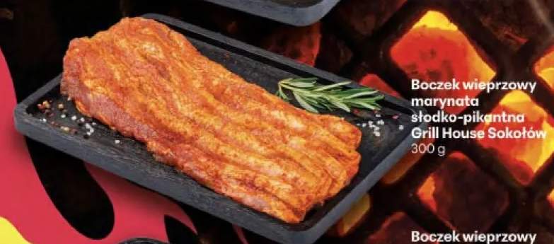 Boczek wieprzowy marynata słodko-pikantna Grill House Sokołów
