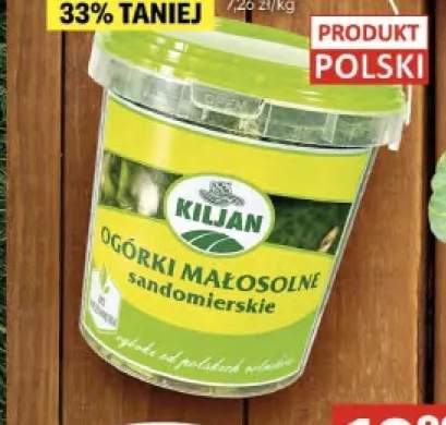 Ogórki małosolne sandomierskie Kiljan polskie