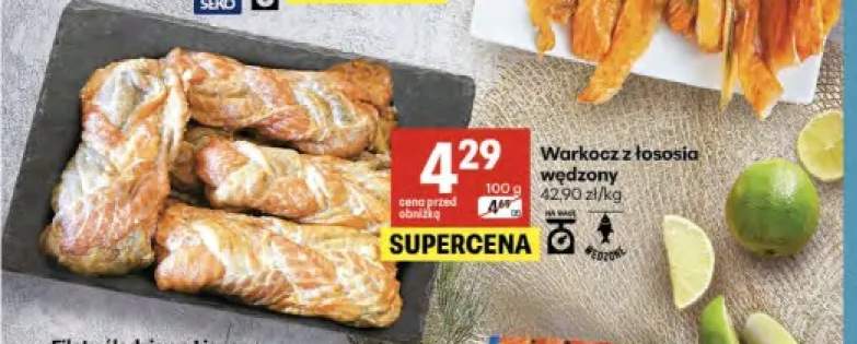 Warkocz z łososia wędzony