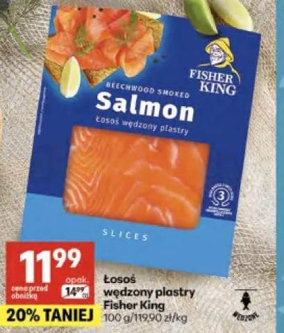 Łosoś wędzony plastry Fisher King