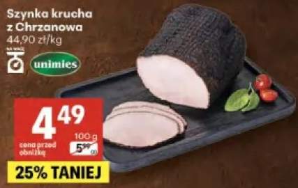 Szynka krucha z Chrzanowa Unimies