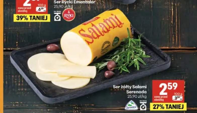 Ser żółty Salami Serenada