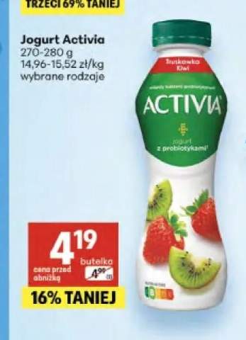 Jogurt Activia truskawka kiwi
