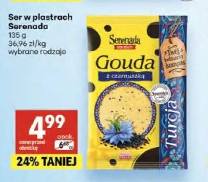 Ser w plastrach Gouda z czarnuszką Serenada
