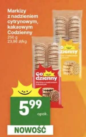 Markizy z nadzieniem kakaowym Codzienny