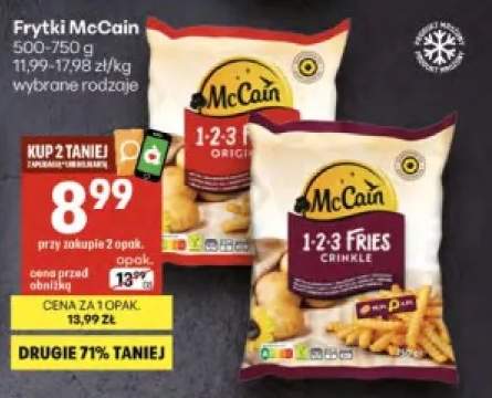 Frytki 1-2-3 Fries Crinkle McCain