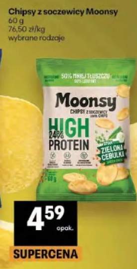 Chipsy z soczewicy Moonsy zielona cebulka