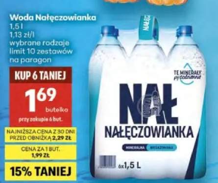 Woda Nałęczowianka niegazowana 6-pak 1,5l