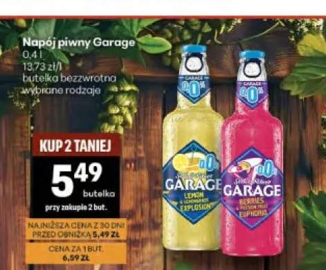 Napój piwny bezalkoholowy Garage Lemon & Lemongrass Explosion butelka bezzwrotna