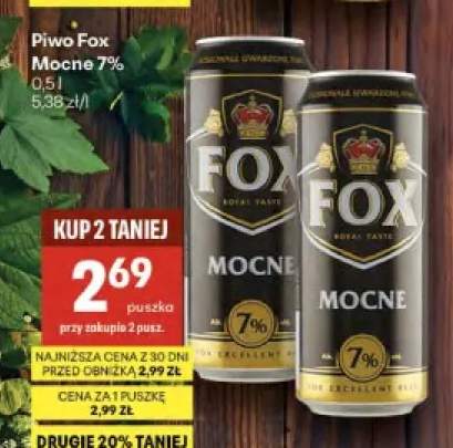 Piwo Fox Mocne 7%