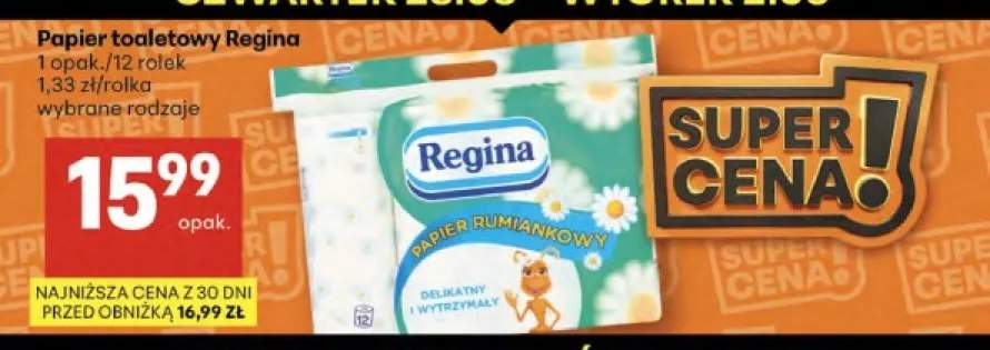 Papier toaletowy rumiankowy Regina