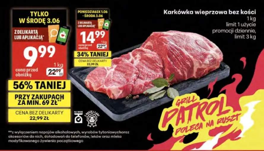 Karkówka wieprzowa bez kości