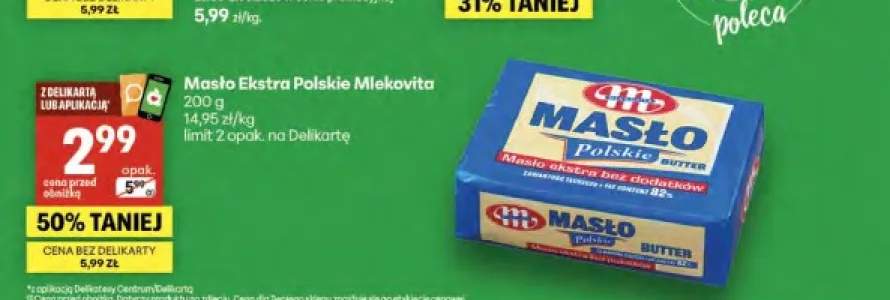 Masło Ekstra Polskie Mlekovita