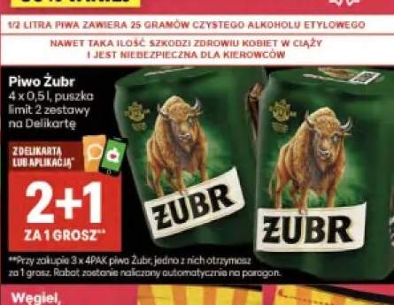 Piwo Żubr 4-pak 500ml