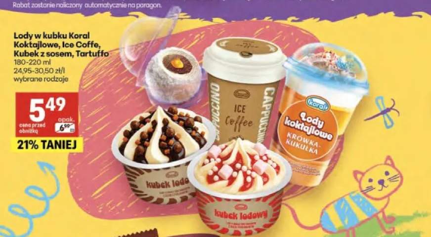 Lody w kubku Koktajlowe