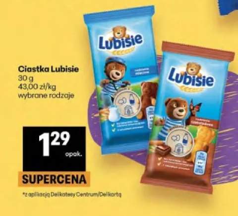 Ciastka Lubisie nadzienie mleczne