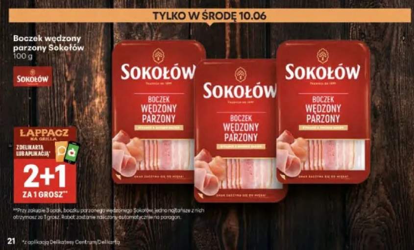 Boczek wędzony parzony Sokołów