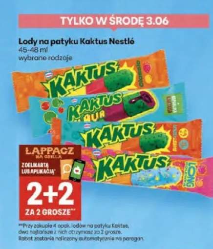 Lody na patyku Kaktus Nestlé classic 45-48ml