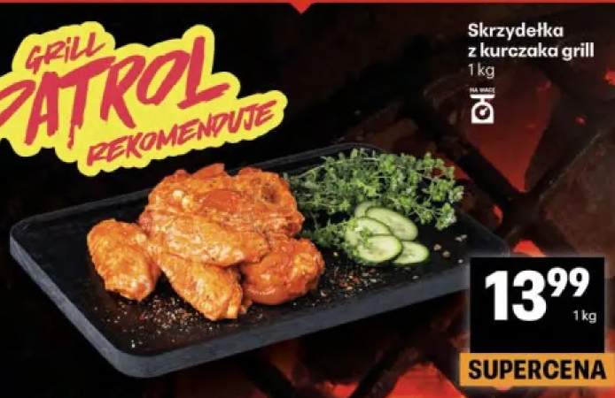 Skrzydełka z kurczaka grill
