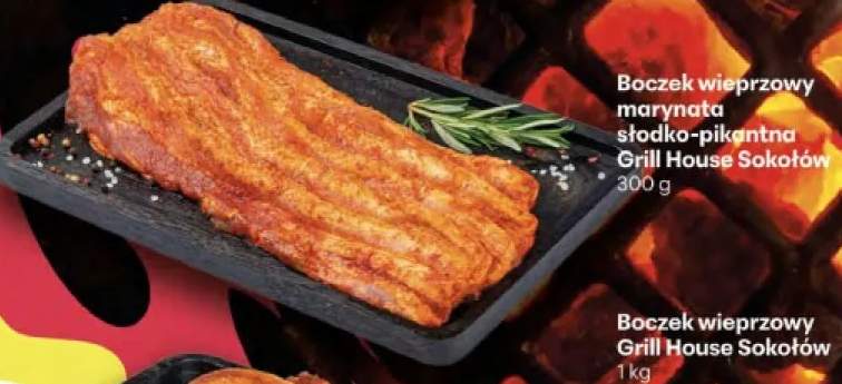 Boczek wieprzowy marynata słodko-pikantna Grill House Sokołów