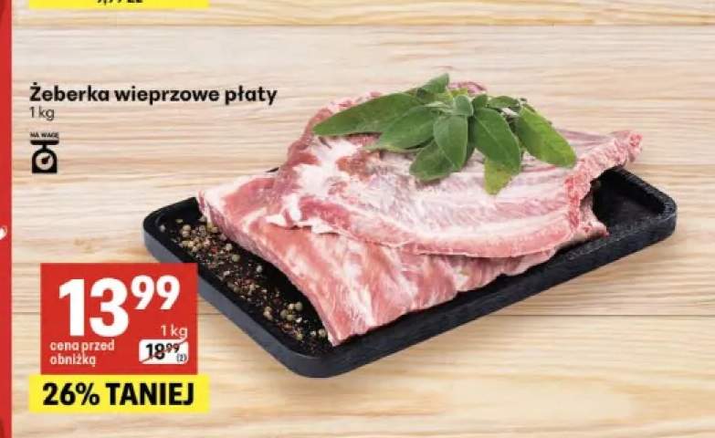Żeberka wieprzowe płaty