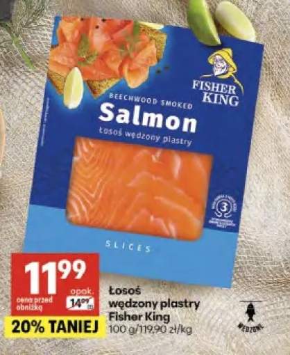 Łosoś wędzony plastry Fisher King