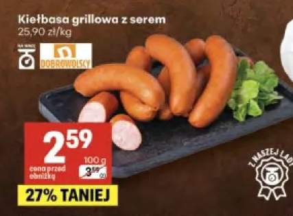 Kiełbasa grillowa z serem Dobrowolscy