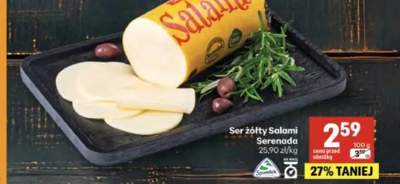 Ser żółty Salami Serenada