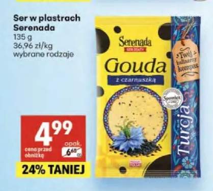 Ser w plastrach Gouda z czarnuszką Serenada